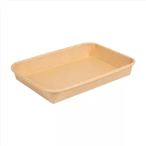 Barquette Sushi Kraft naturel 185x129x24cm